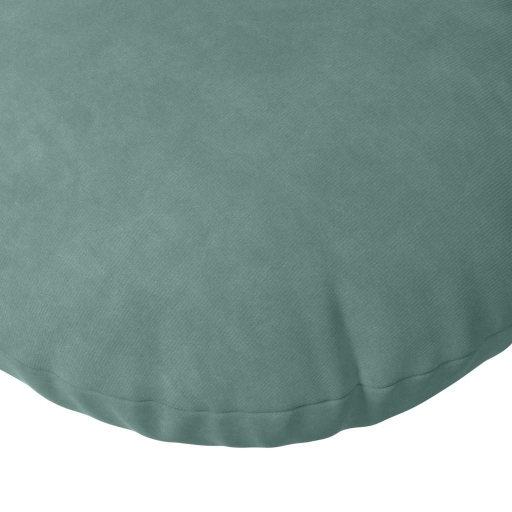 Cojines de asiento, 2 unidades, verde mar, Ø 40 x 13 cm, terciopelo - 7
