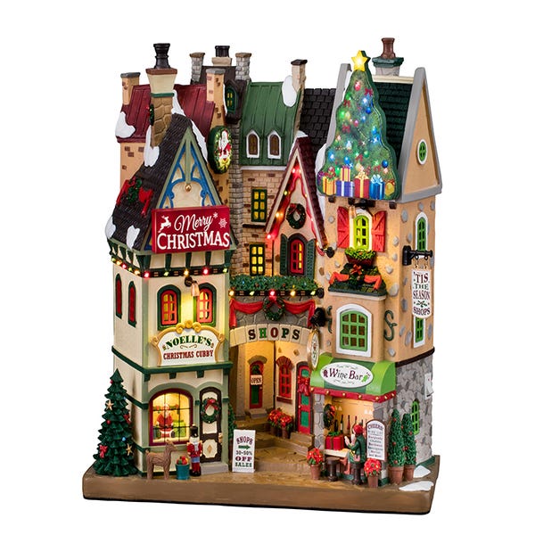 Lemax 64090: Grande Albero Di Natale In Abete Per Villaggio - Accessorio Decorativo