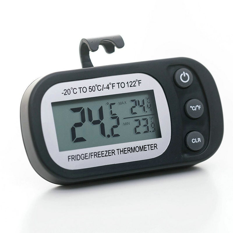 Termometr do lodówki Wyświetlacz LCD Cyfrowy wodoodporny termometr do zamrażarki z magnetycznym haczykiem Termometr do lodówki (-20 50 ℃)