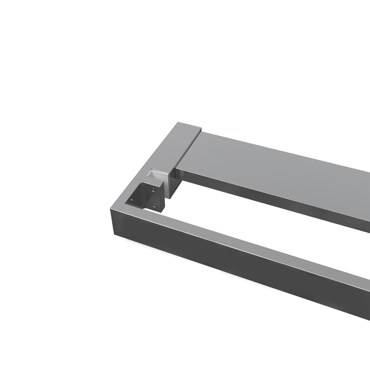 Mensola Doccia per Parete Doccia Walk in 120 cm Alluminio Cromo Lucido Porta-asciugamani Adattabile Vetro da 8 mm - 7