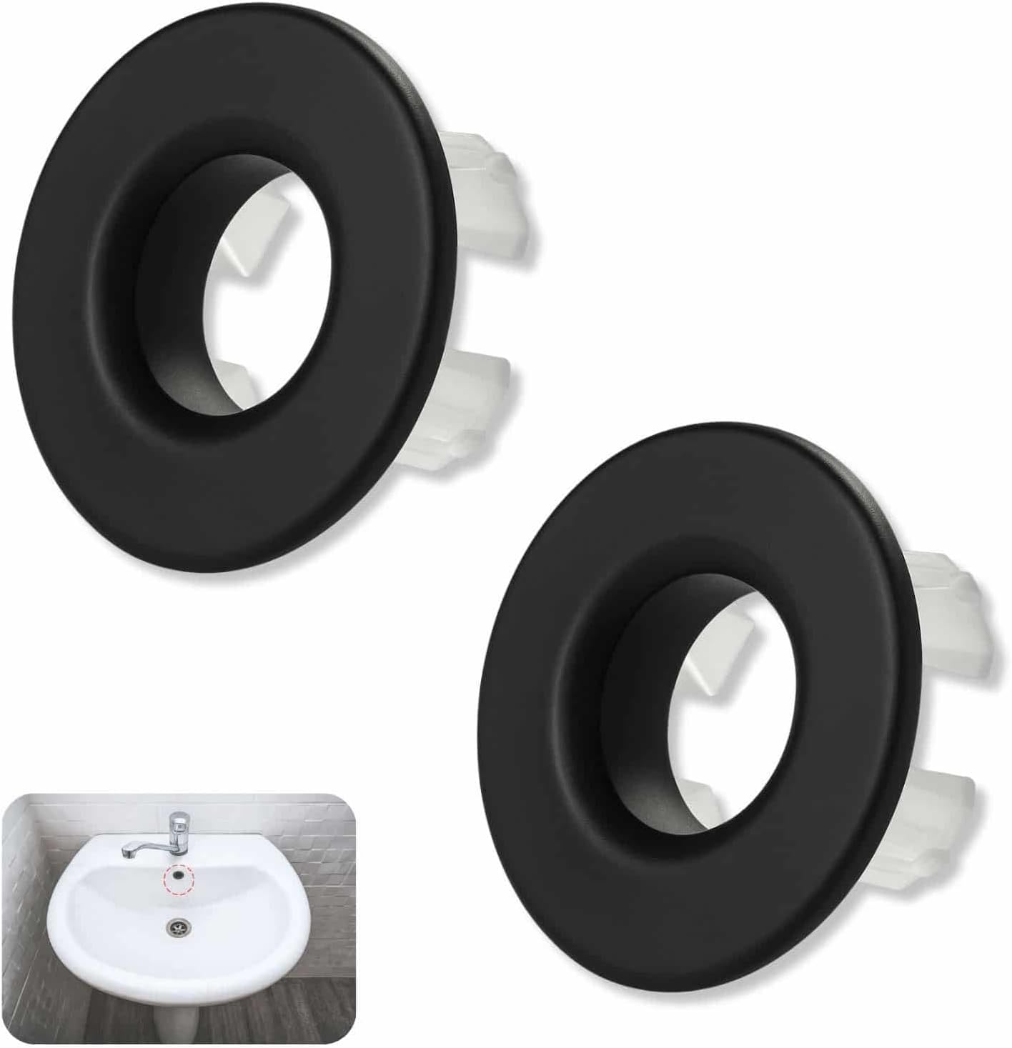Anello Di Troppopieno Per Lavello In PP, Diametro 3,5 Cm, Universale Per Fori Da 22-24 Mm – Facile Da Installare