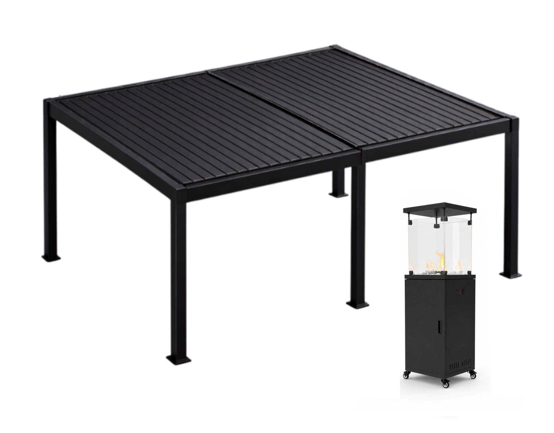 Pergola ogrodowa z ogrzewaczem Nordflam Sunloft Optima 3x6 1 kpl.