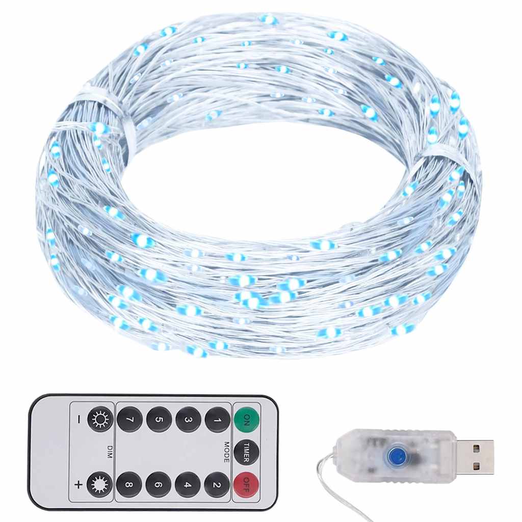 Lampki LED, 150 diod, zimna biel, 15 m vidaXL