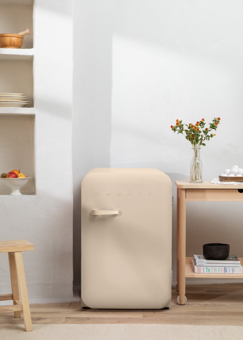 CREATE - FRIDGE RETRO 107L - Lodówka w stylu retro - Sable