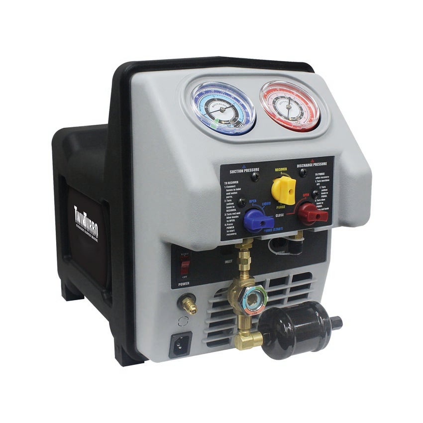 Recuperador de gas refrigerante universal portátil y ligero de 1/2 cv con ventilador y separador de aceite