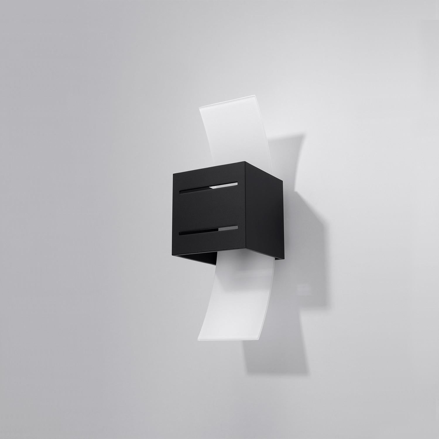 Kinkiet ścienny Loreto szaro-biały 1xG9x40W wym: 30 x 12 x 12 cm szkło IP20 Sollux Lighting