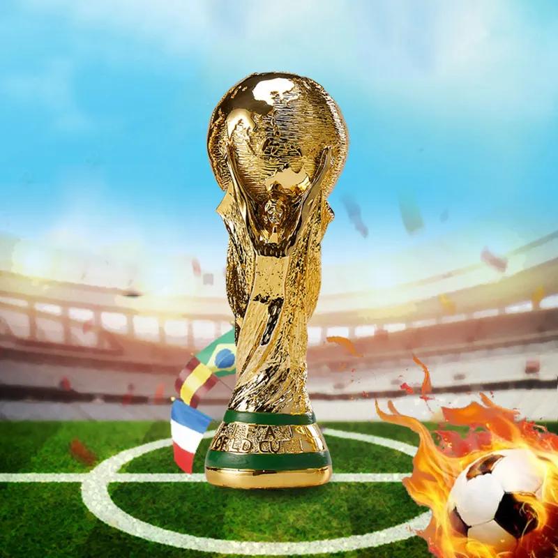 Décoration intérieure, ornement en résine représentant le trophée de la Coupe du Monde de la FIFA, Qatar, 36 cm, creux, pour les fans de football - 8