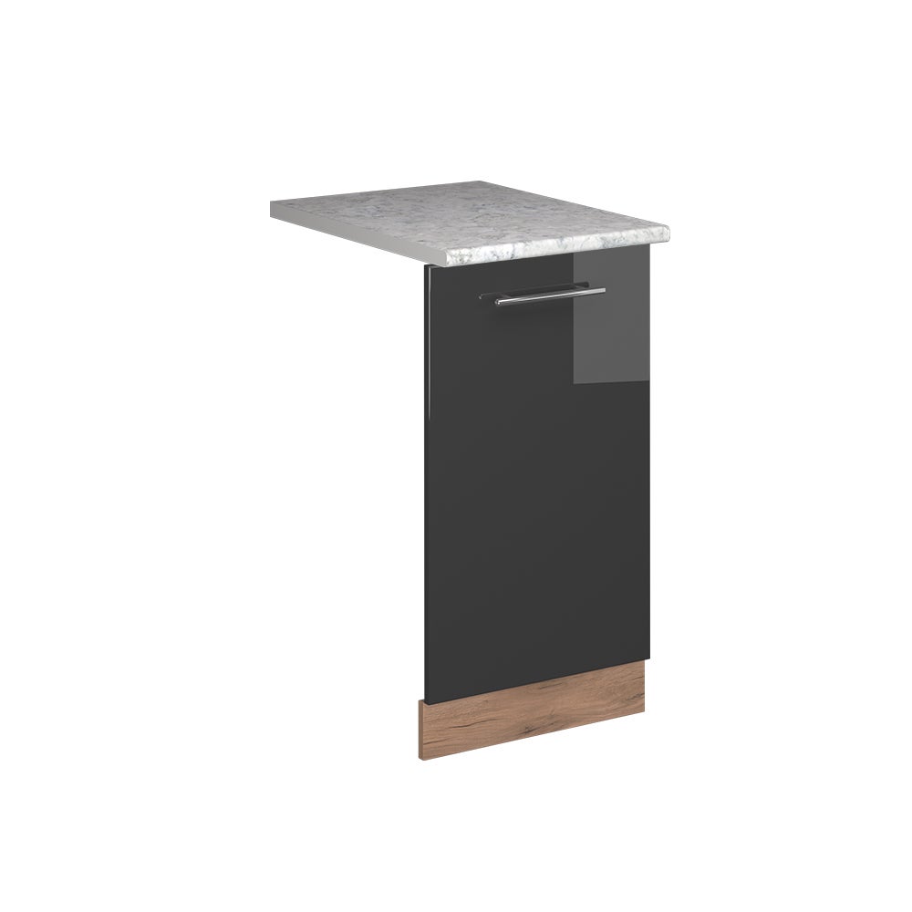 Façade Lave-vaisselle Fame-Line 45cm Pour Meuble Cuisine - Style Rustique Blanc/vert/or - Vicco
