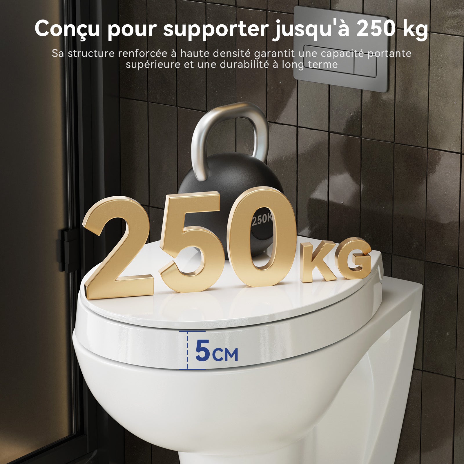 Copriwater Legno Design Sedile WC Sanilo Con Cerniere Robuste