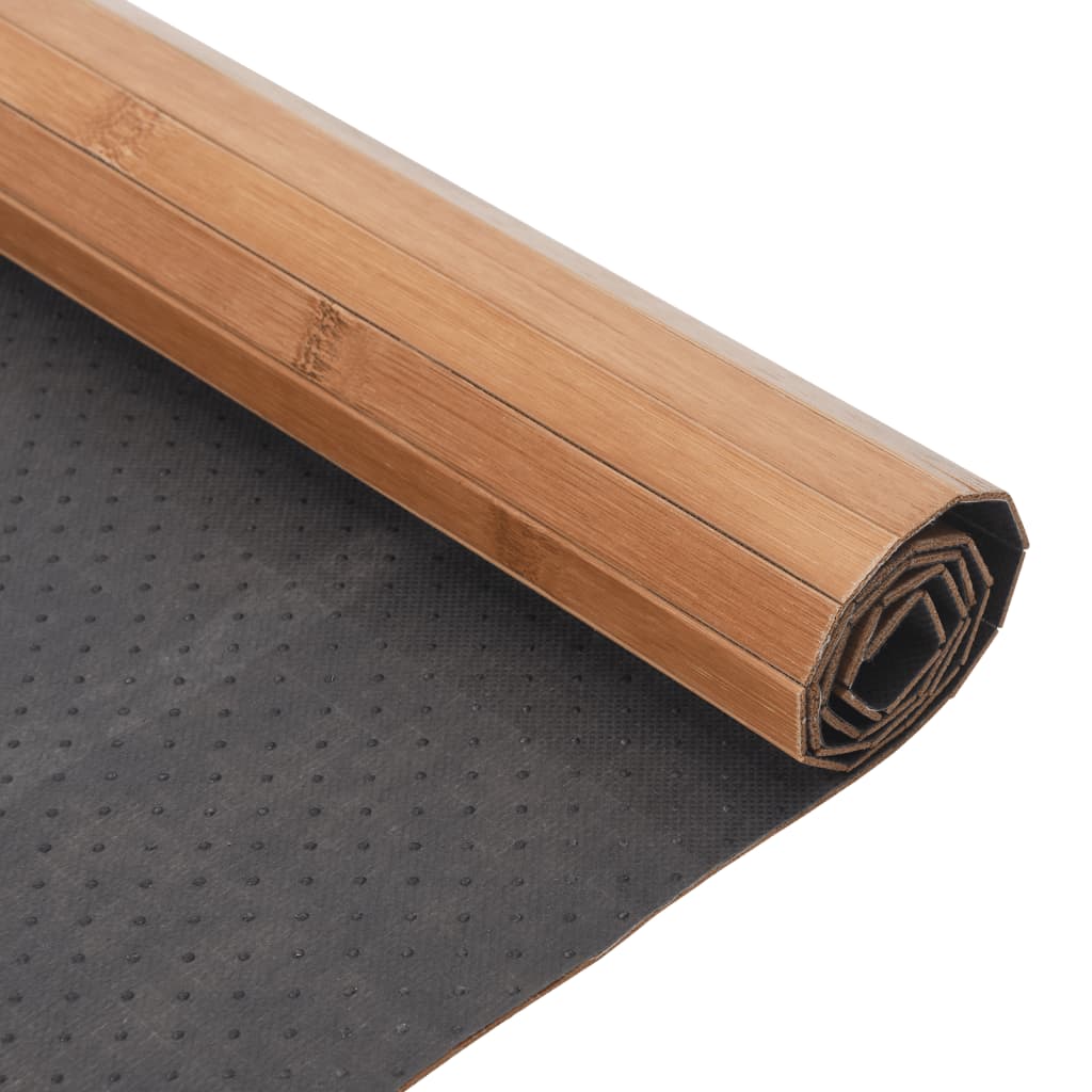Tapis rectangulaire naturel 100x500 bambou - 5