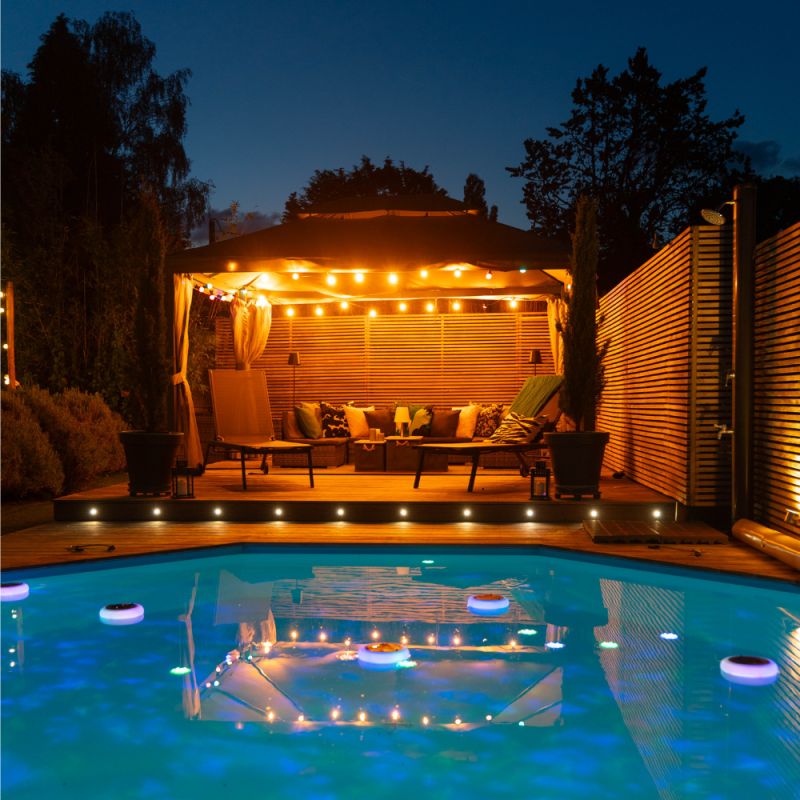 Xanlite - Guirlande Guinguette LED Noire, Compatible Ampoules E27, 5m Extensible - GRL5230VB - 4