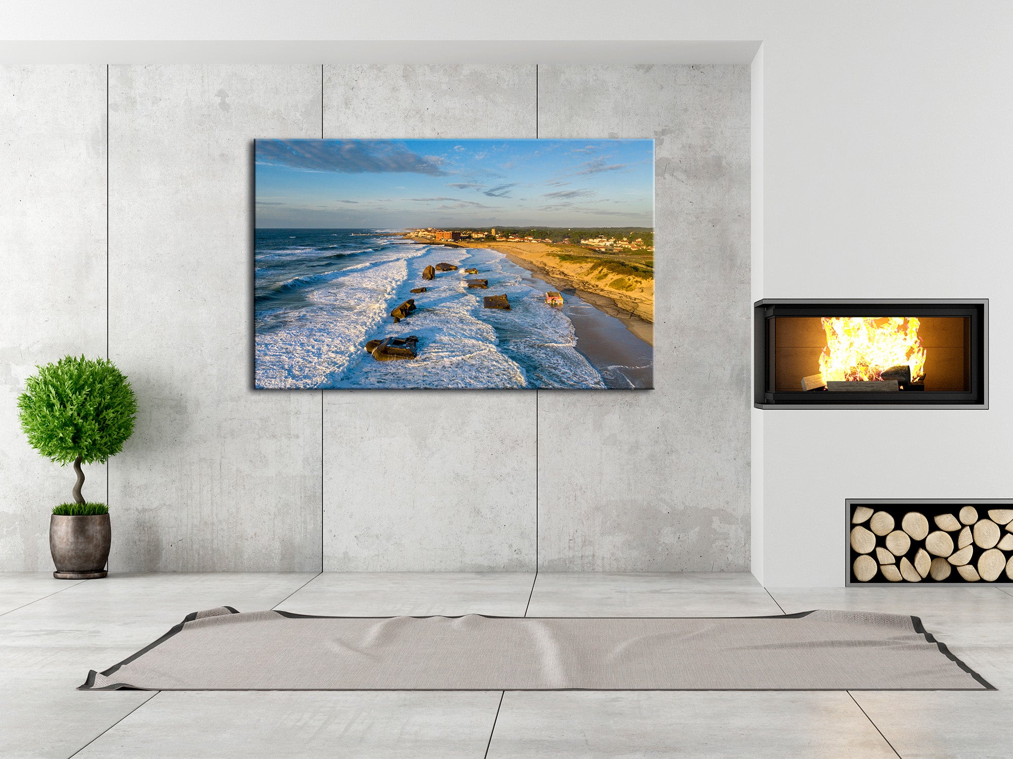Tableau plexiglas deco Plage de la savane Capbreton - 2