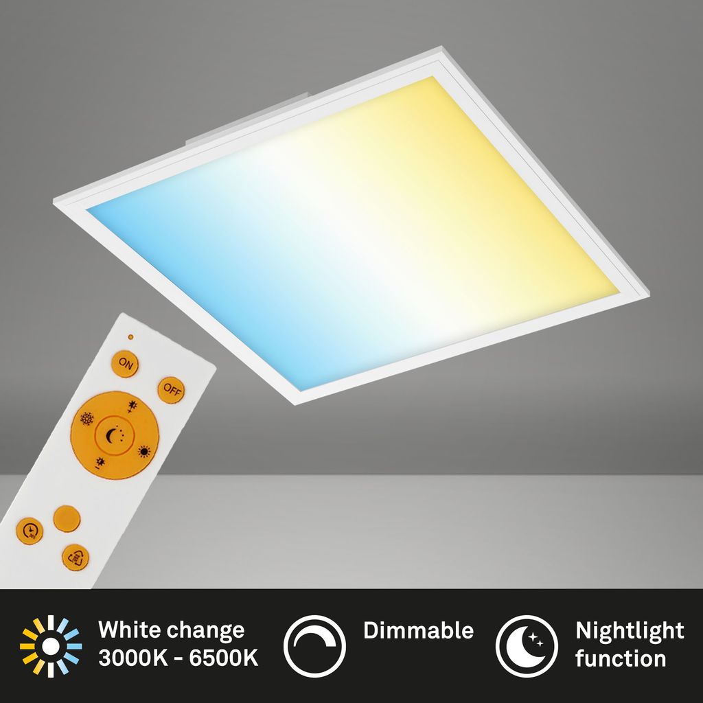 BRILONER - Panel - Piatto - telecommande, controle de la temperature de couleur CCT, Variateur d'intensite - 3