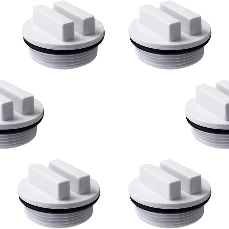 Filtr basenowy i korek przeciwzamrożeniowy, kompatybilny z większością filtrów basenowych Hayward Pentair (6 sztuk)