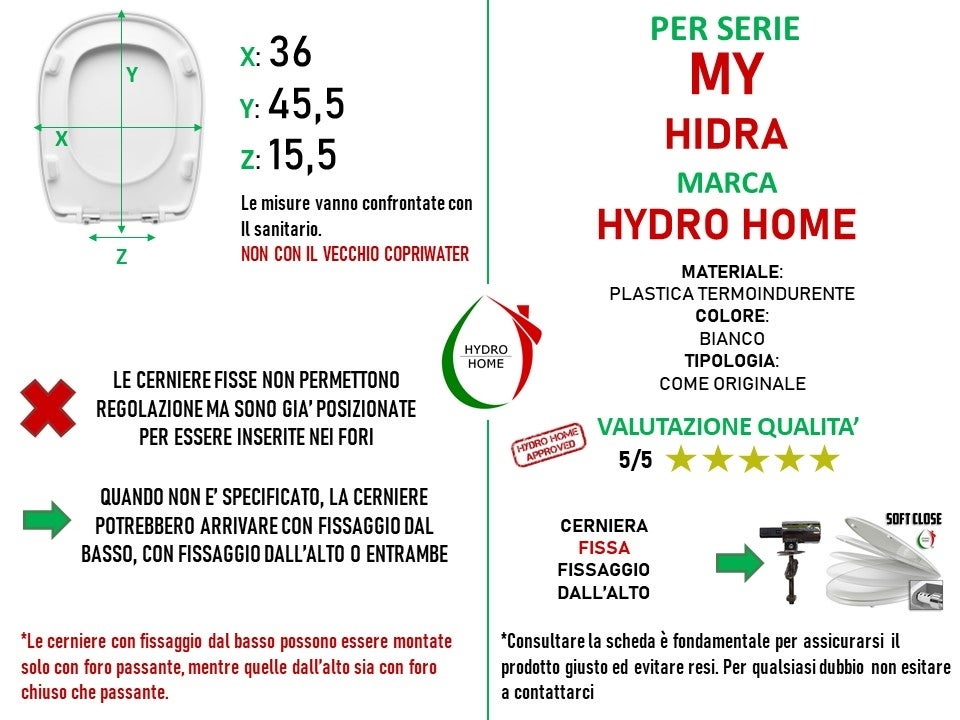MARION ALTHEA SEDILE WC TERMOINDURENTE AVVOLGENTE SOFT CLOSE CHIUSURA Rallentata Copriwater Bianco