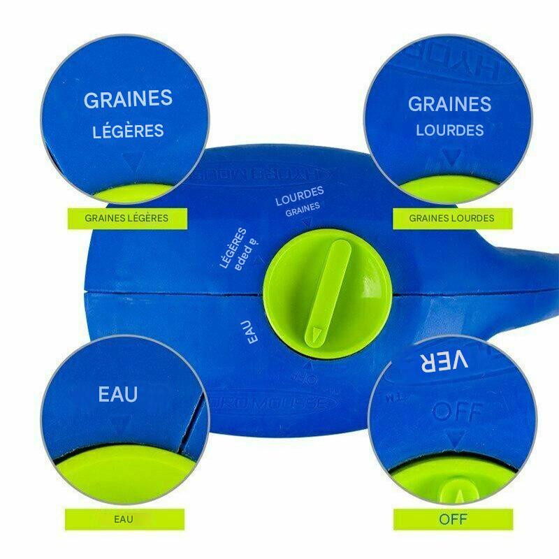 Pulvérisateur de semences multi-usages | Outil d'arrosage pour jardinage | Pulvérisateur de semences de gazon (bleu) - 3