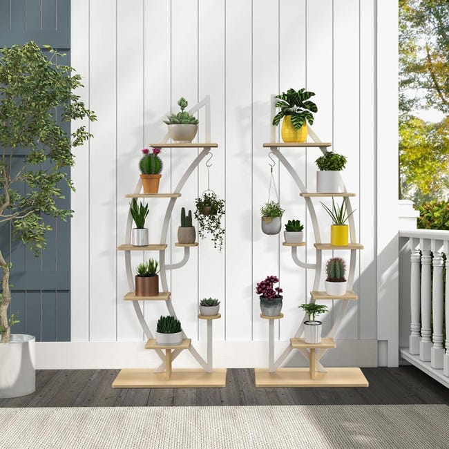Scaffale per piante da interno ed esterno a 6 ripiani e 7 vasi * a * piccoli vasi per piante. Questo scaffale per piante color * è * per giardini * e angoli di soggiorno Scaffale per piante da interno ed esterno a 6 ripiani e 7 vasi * a * piccoli vasi per piante. Questo scaffale per piante color * è * per giardini * e angoli di soggiorno