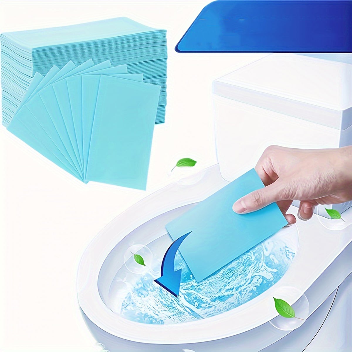 30 sztuk papieru do czyszczenia podłóg, tabletek do czyszczenia toalet, pasków do czyszczenia toalet, papieru do czyszczenia podłóg