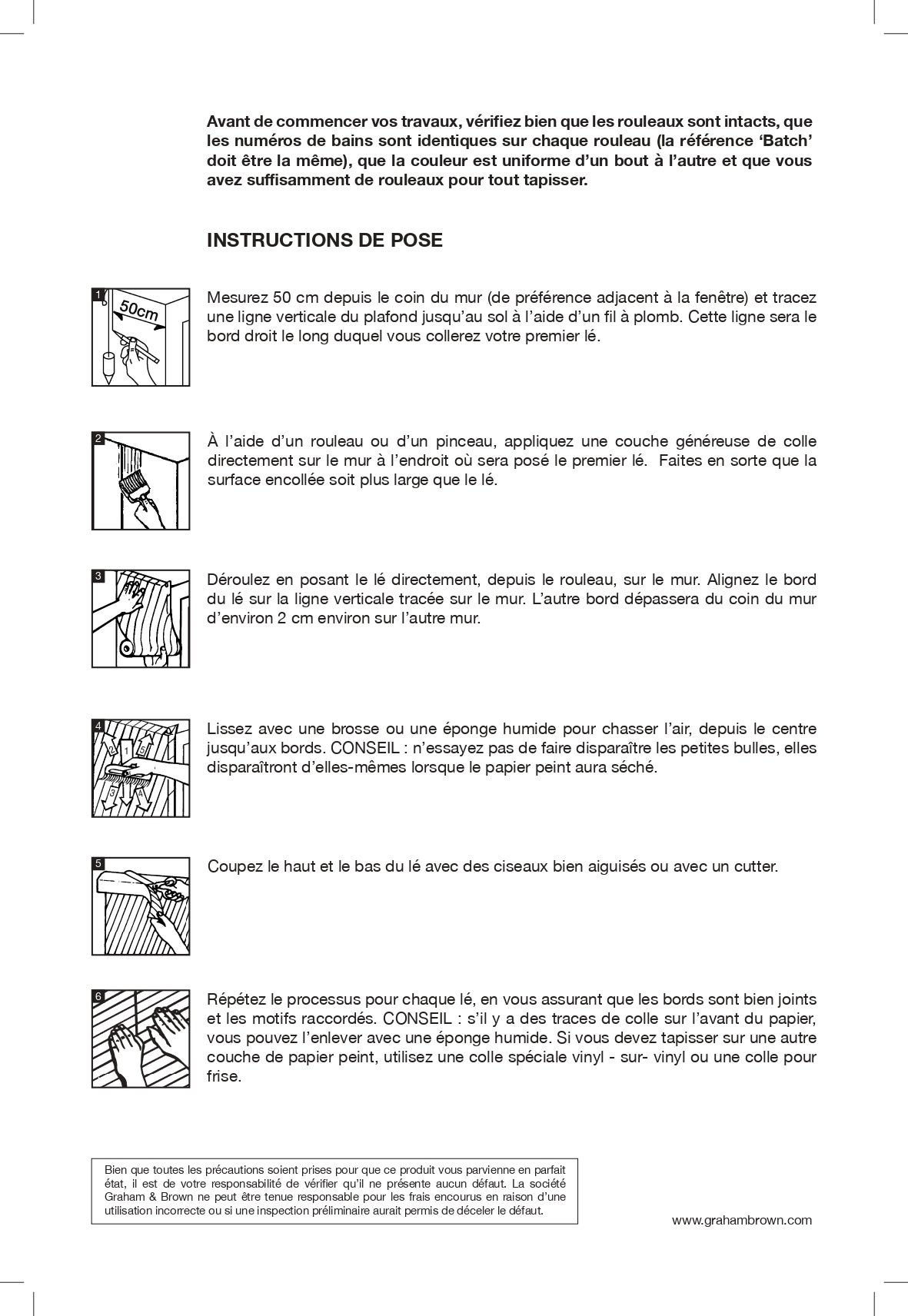 Papier peint intissé Marquise Uni Saphir Vinyle 1005 x 52cm Bleu - 3