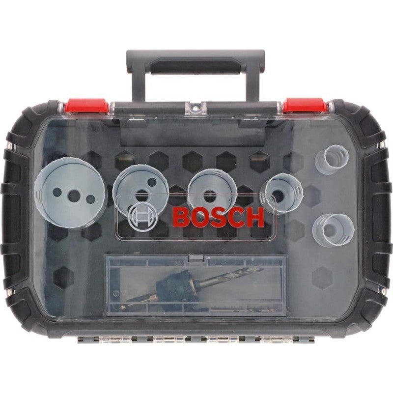 Bosch Professional Set da 9 pz. di Seghe a Tazza Progressor for Wood &amp; Metal (per Elettricista, Ø 22-64 mm, Accessorio per Foratrice)