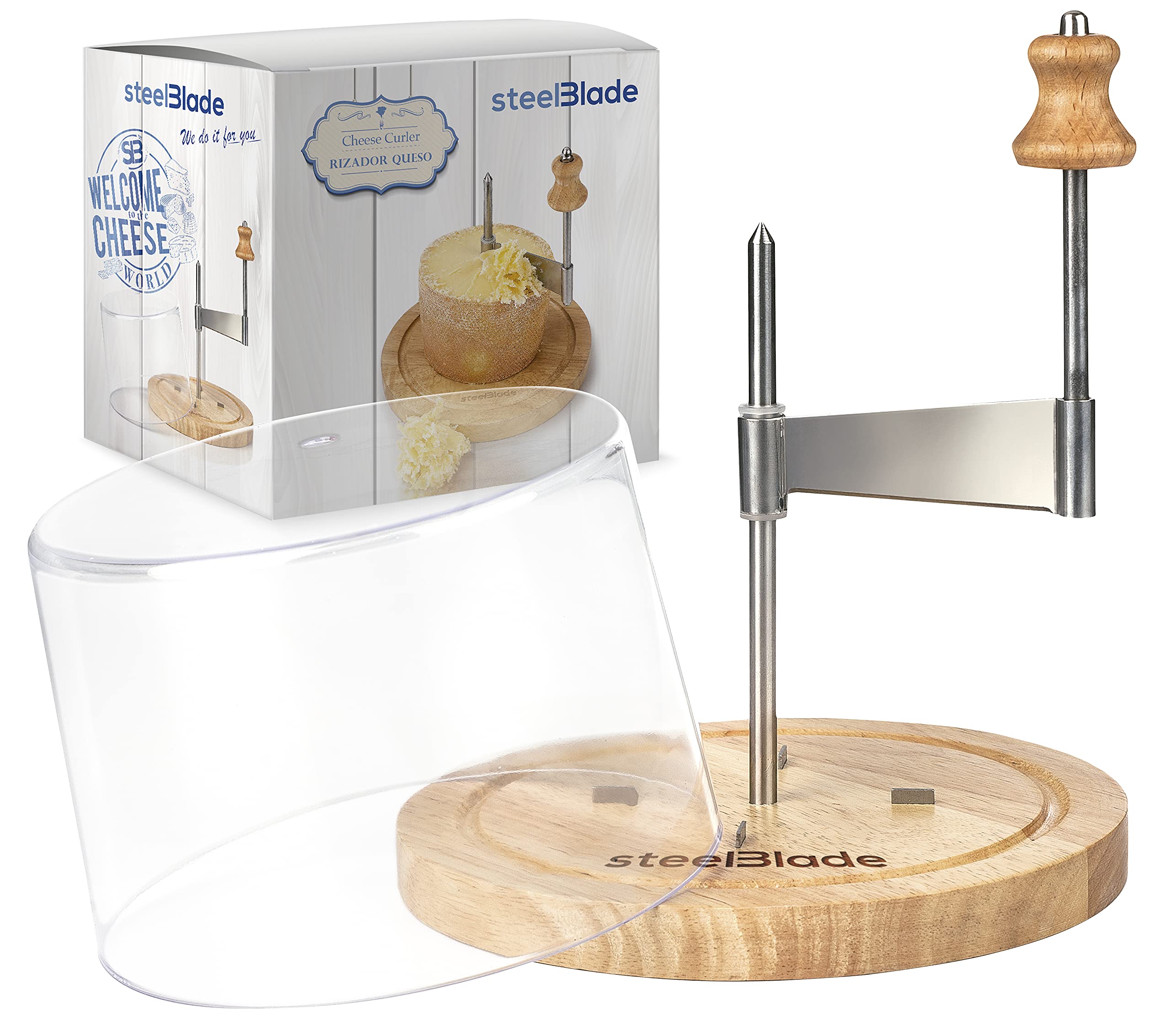 Affettatrice Manuale Legno Calder Taglierina Affetta Formaggio Verdure Salame - Casalinghi Esposito