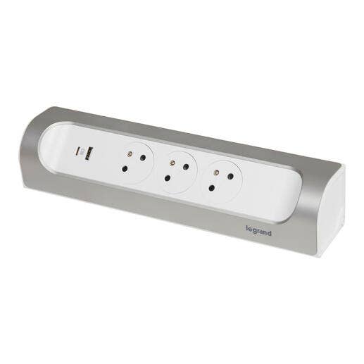 Legrand - Multiprise d'angle 3 prises + USB A et C (à câbler) - 049409 - 3