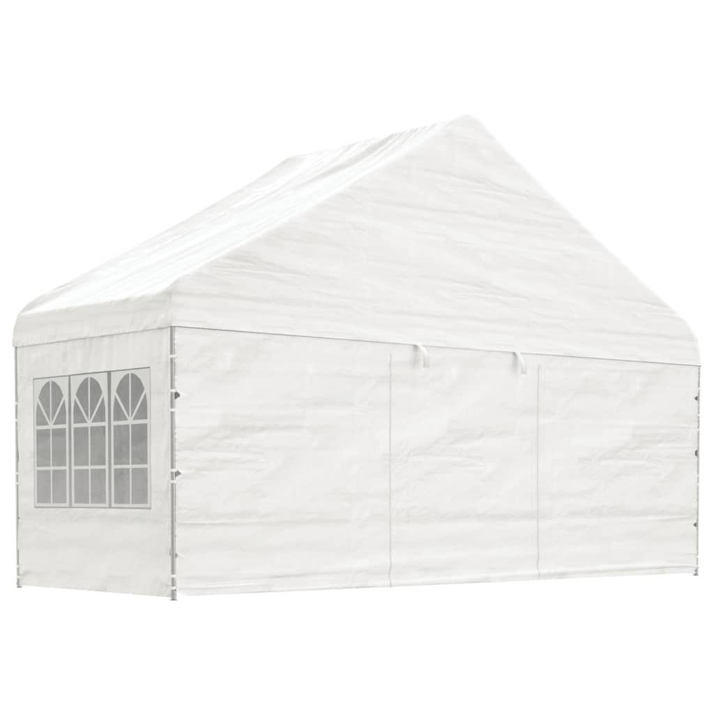 The Living Store - Belvédère avec toit blanc 5,88x2,23x3,75 m ...