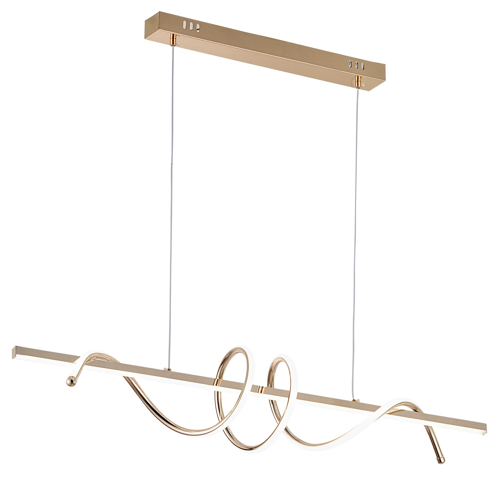 Lampa Sufitowa Wisząca Toolight LED G065-Cp Złota