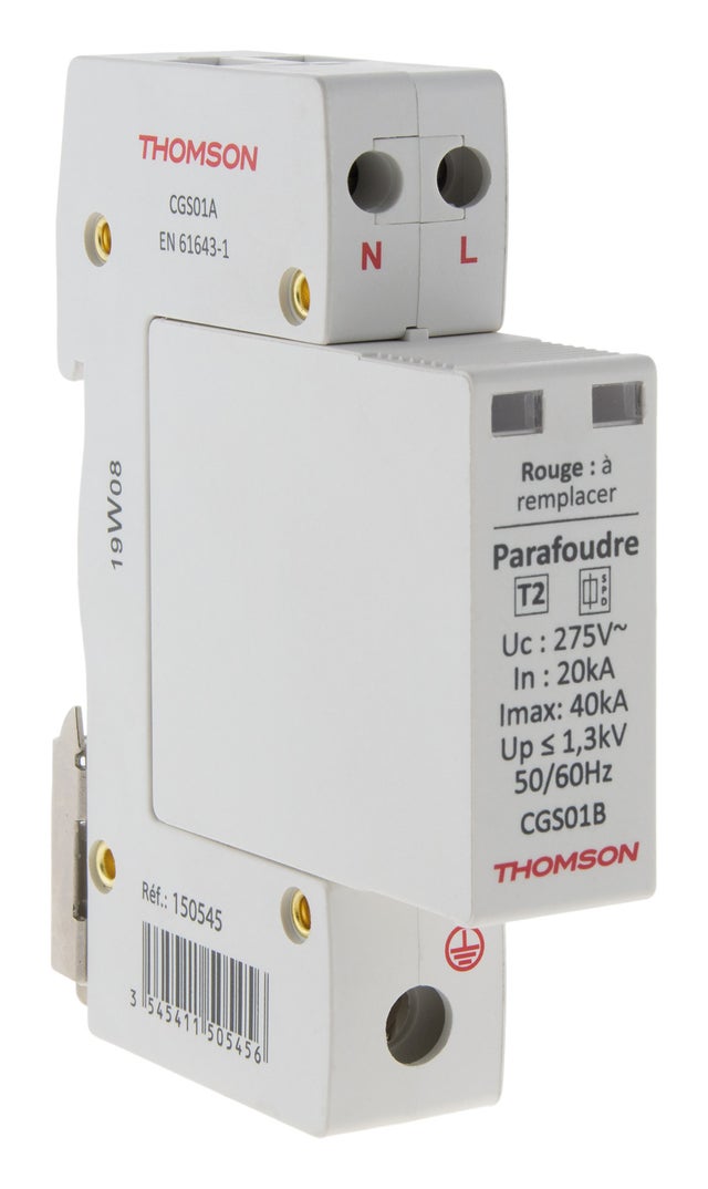 Parafoudre modulaire Ph+N idéal T2 - 40KA - Thomson