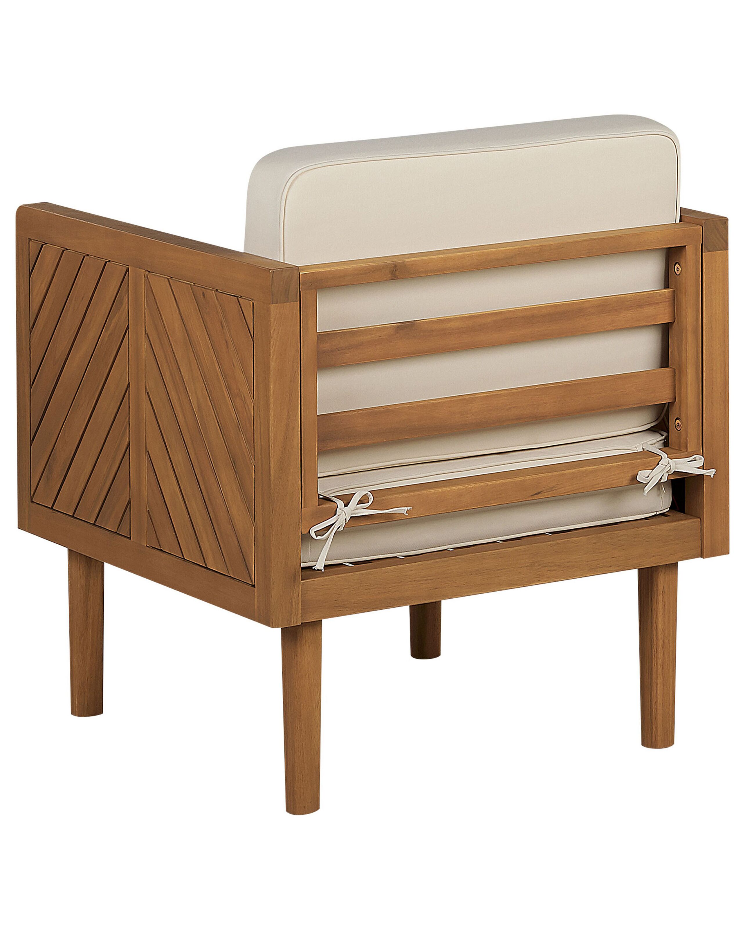 Fauteuil de jardin BARATTI Acacia Marron - 5