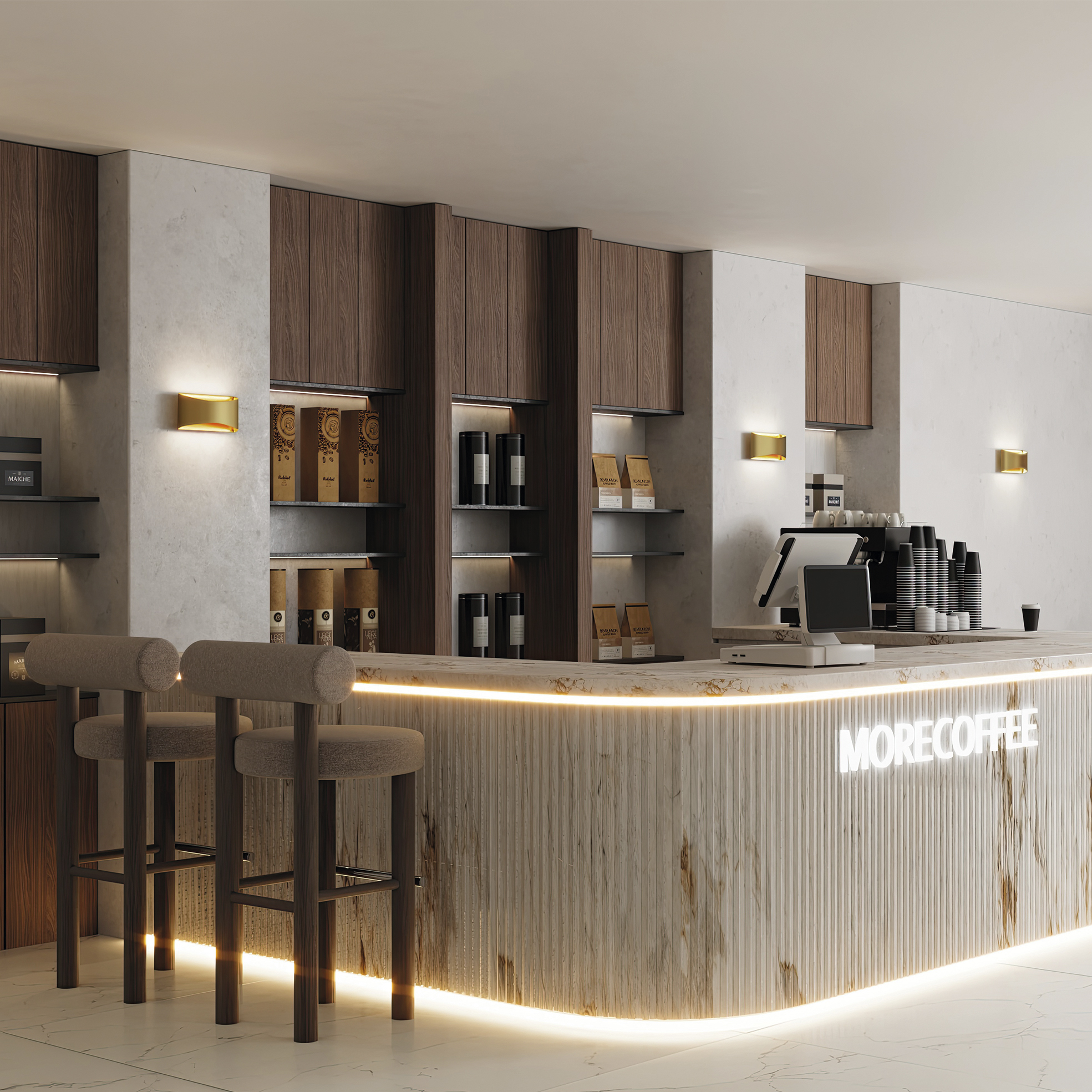 Applique COOPER LED SMD 2835 9W 850lm 3000K Noir - 2