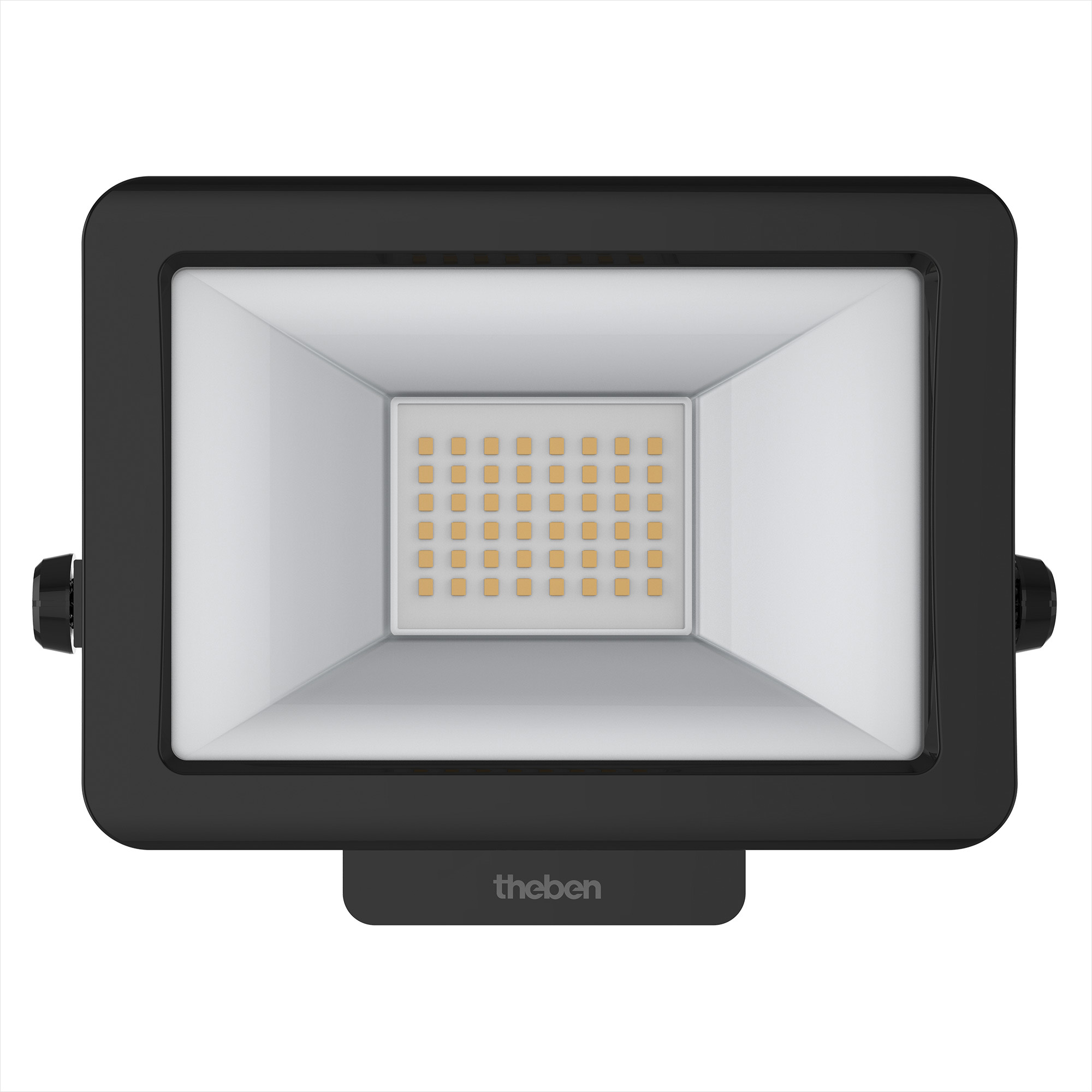 Theben 1020693 theLeda B20L W BK Reflektor LED 20 W, obrotowy 360°, 3000 K, czarny