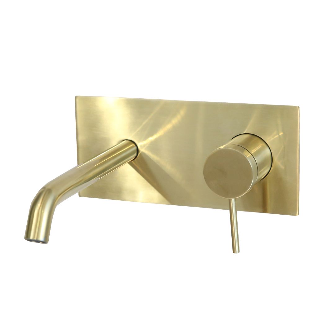 Envol bateria umywalkowa podtynkowa szczotkowane złoto