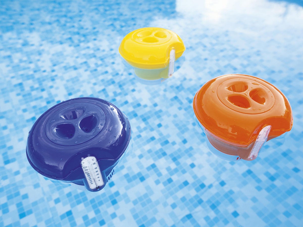 Doseur flottant piscine Bestway Ø18,5cm pour pastilles 200g thermomètre - 3