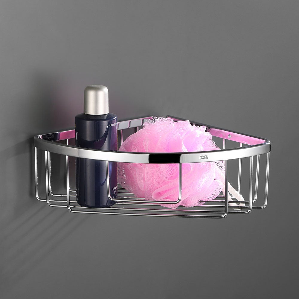 Cesta Portagel De Esquina, Doble, BRUMA Para Baño O Ducha Para Colgar