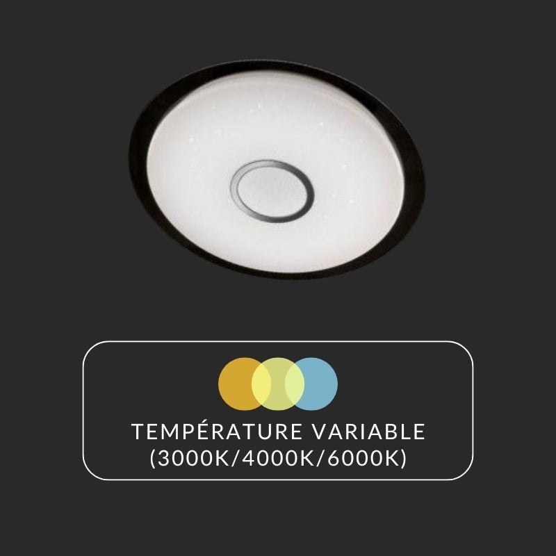 Plafonnier LED Rond à Température Variable 60W 220V - 3000K/4000K/6500K - SILAMP - 6