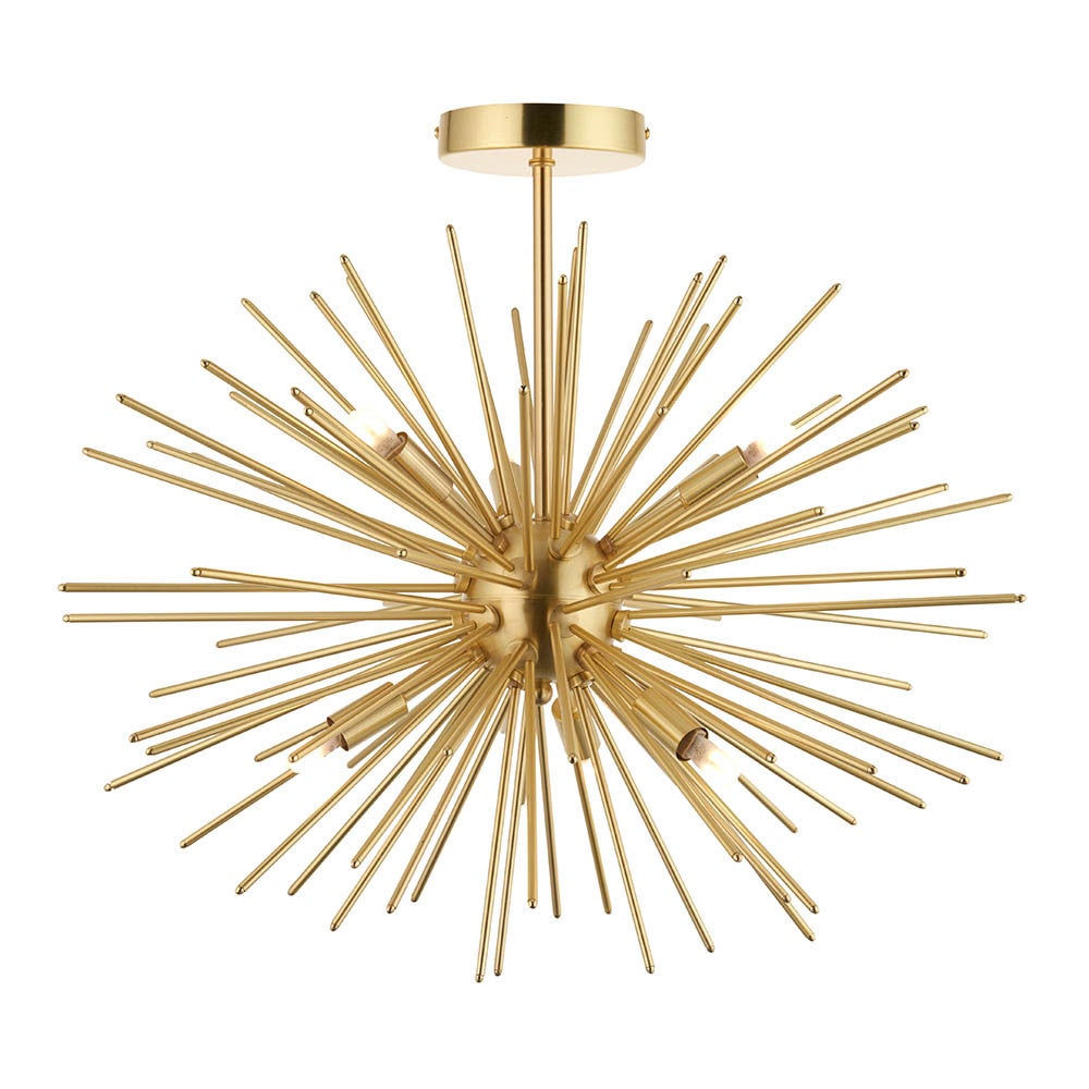 Lampa wisząca ORTA złota 6xG9x15W metal wym:48x54x54cm IP20 Endon