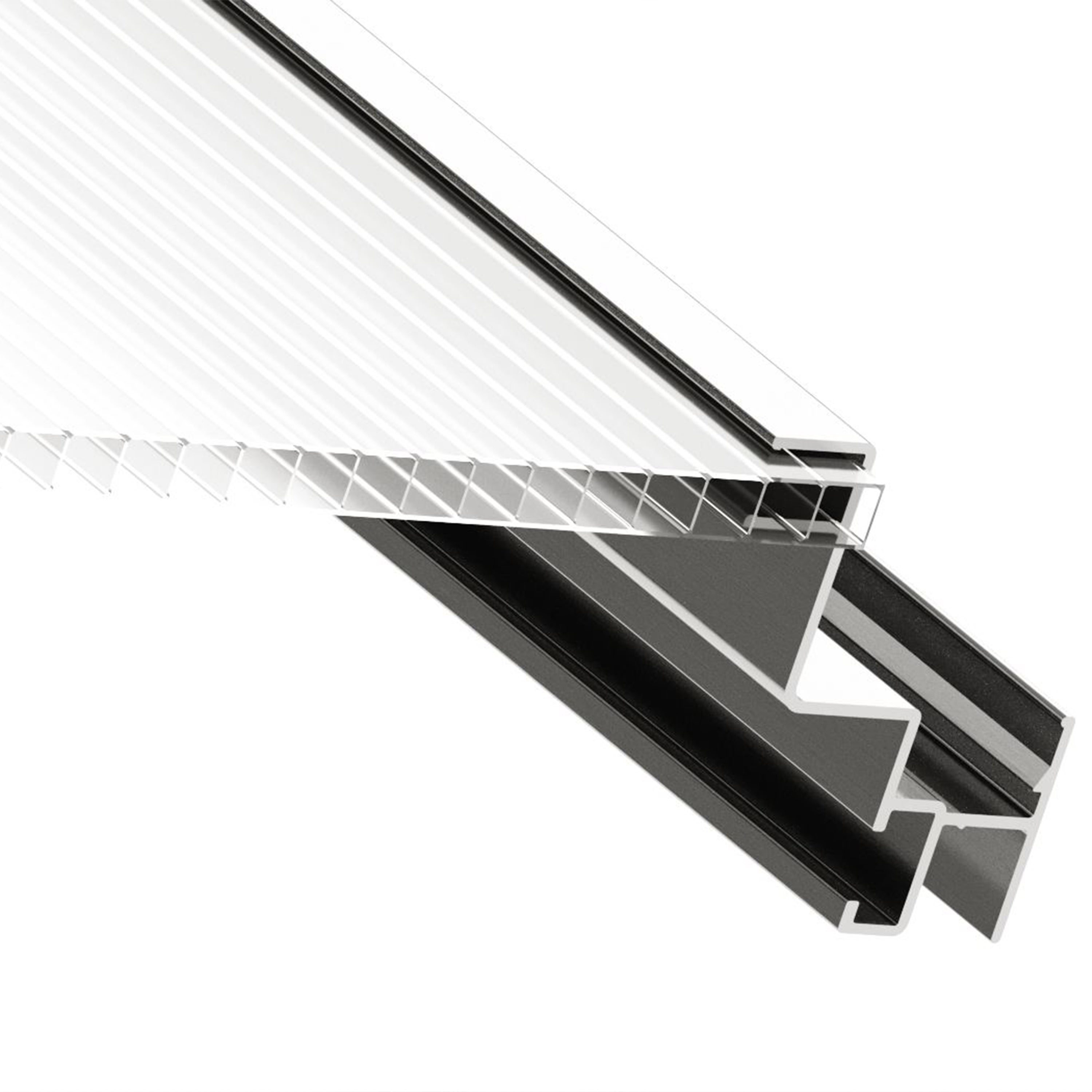 GFP Serre de jardin Jasmin 4 structure en aluminium 192 x 256 cm panneaux en polycarbonate - 9