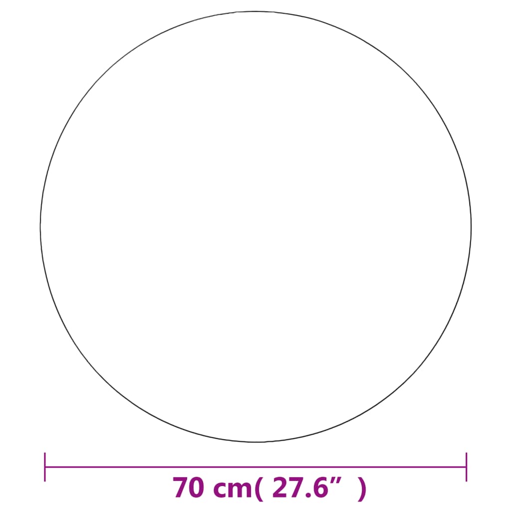 Miroir mural 70 cm Rond Verre vidaXL - 3