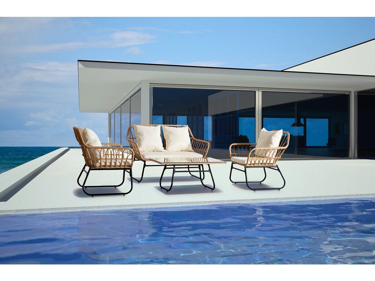 Salon de jardin rotin 