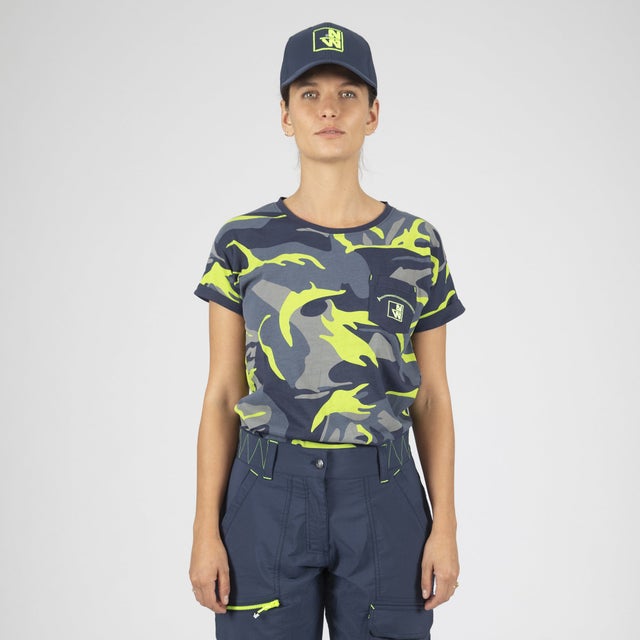 BONNIE - CASQUETTE DE TRAVAIL - 2020 | Marine / Jaune fluo