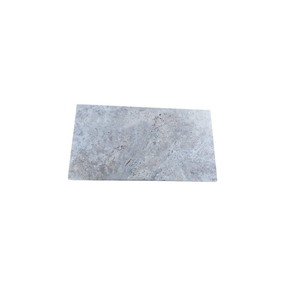 Margelle de piscine travertin silver mix 1er choix 61x33x1.2-3 cm avec talon arrondi - 3