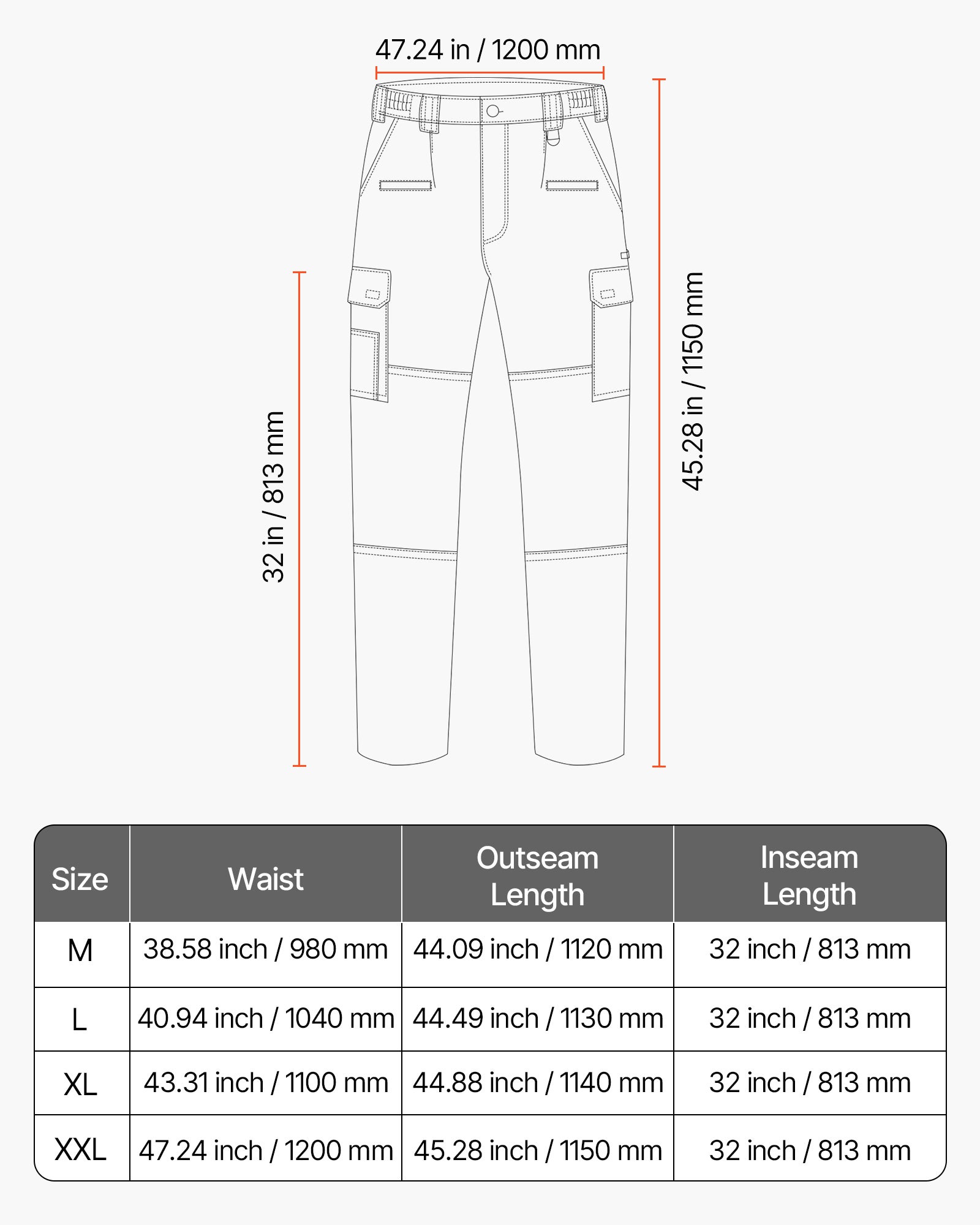 Pantalon Ignifuge Homme XXL,VEVOR Cargo Coton Résistant Flammes/Déchirures,Multi-poches,Taille Élastique,Pour Soudage/Soudeurs/Sorties,Noir - 7