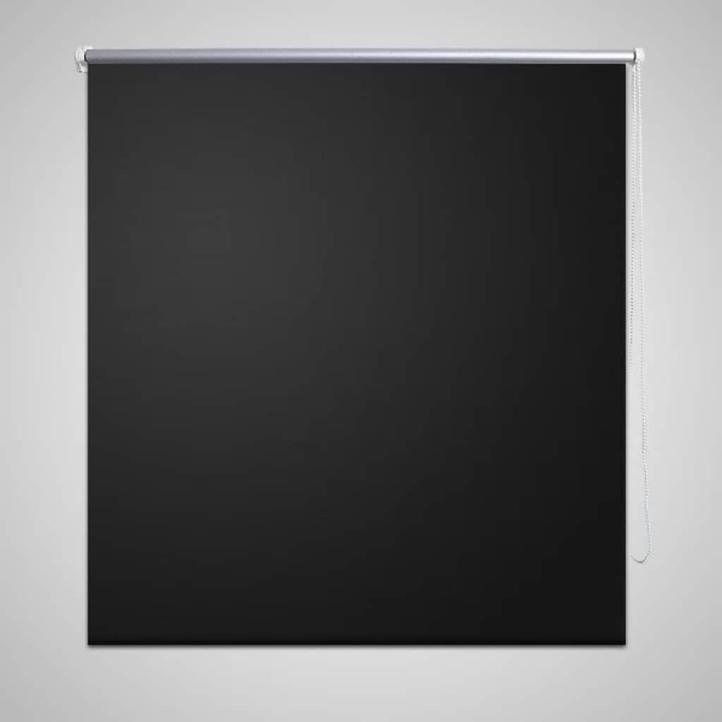 Roleta zaciemniająca 164,4x175 cm Szerokość tkaniny 160 cm czarna vidaXL