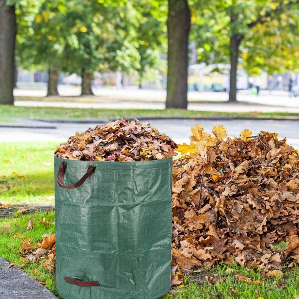 Sacs de Jardin 3x300L, Sacs à Déchets de Jardin Résistants, étanche Heavy Duty Grande Sacs avec Poignées, Pliable et Réutilisable - 6