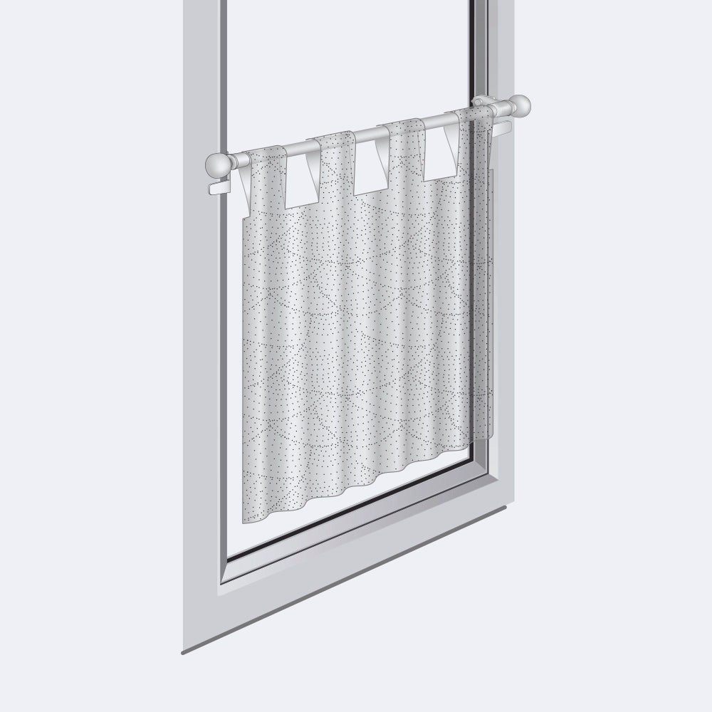 Kit tringle à rideaux Sans-Perçage Extensible 40-60cm Blanc - Boulet - 3