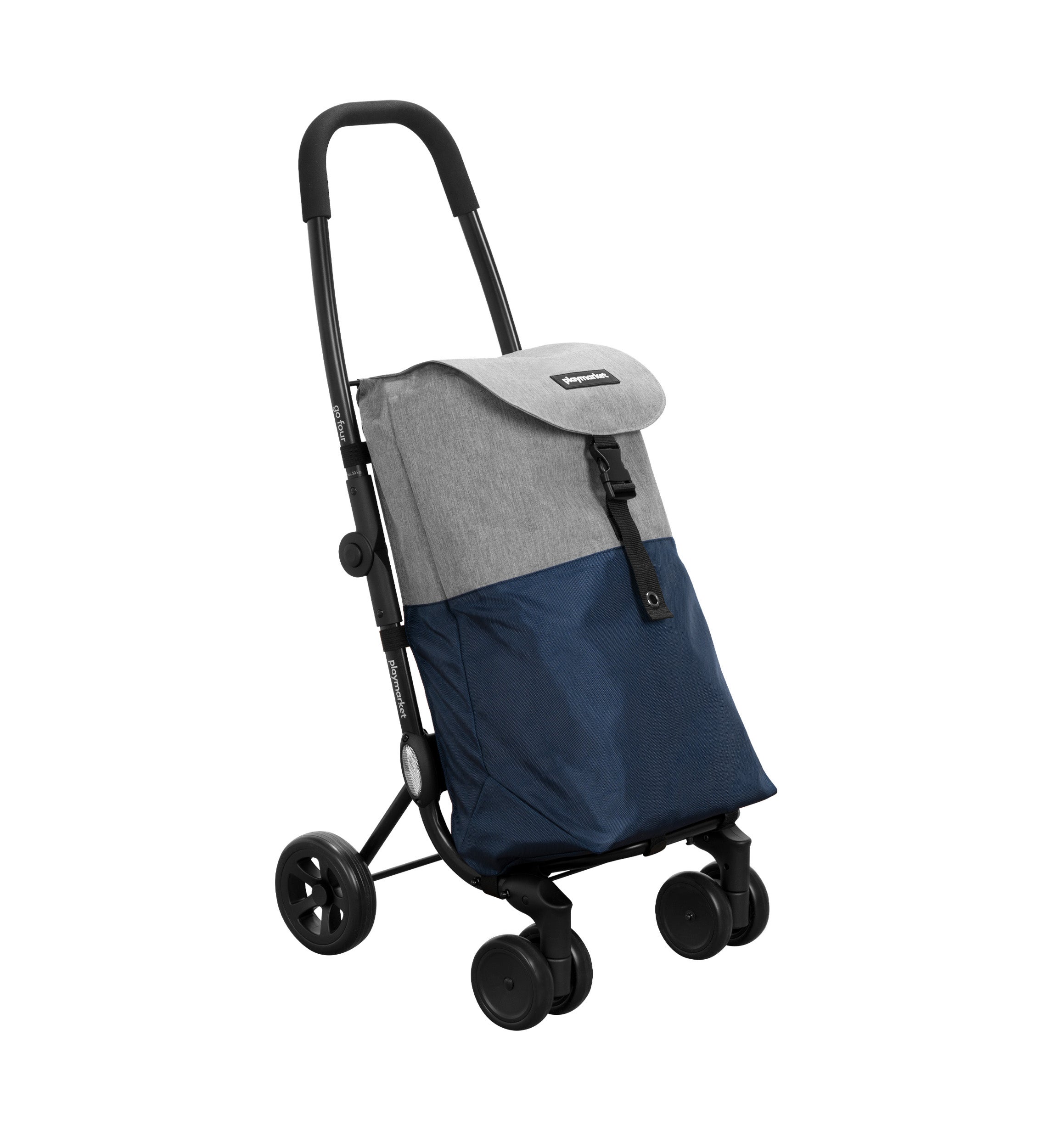 Chariot de supermarché Go Four Playmarket, 4 à 2 roues, compact et ...