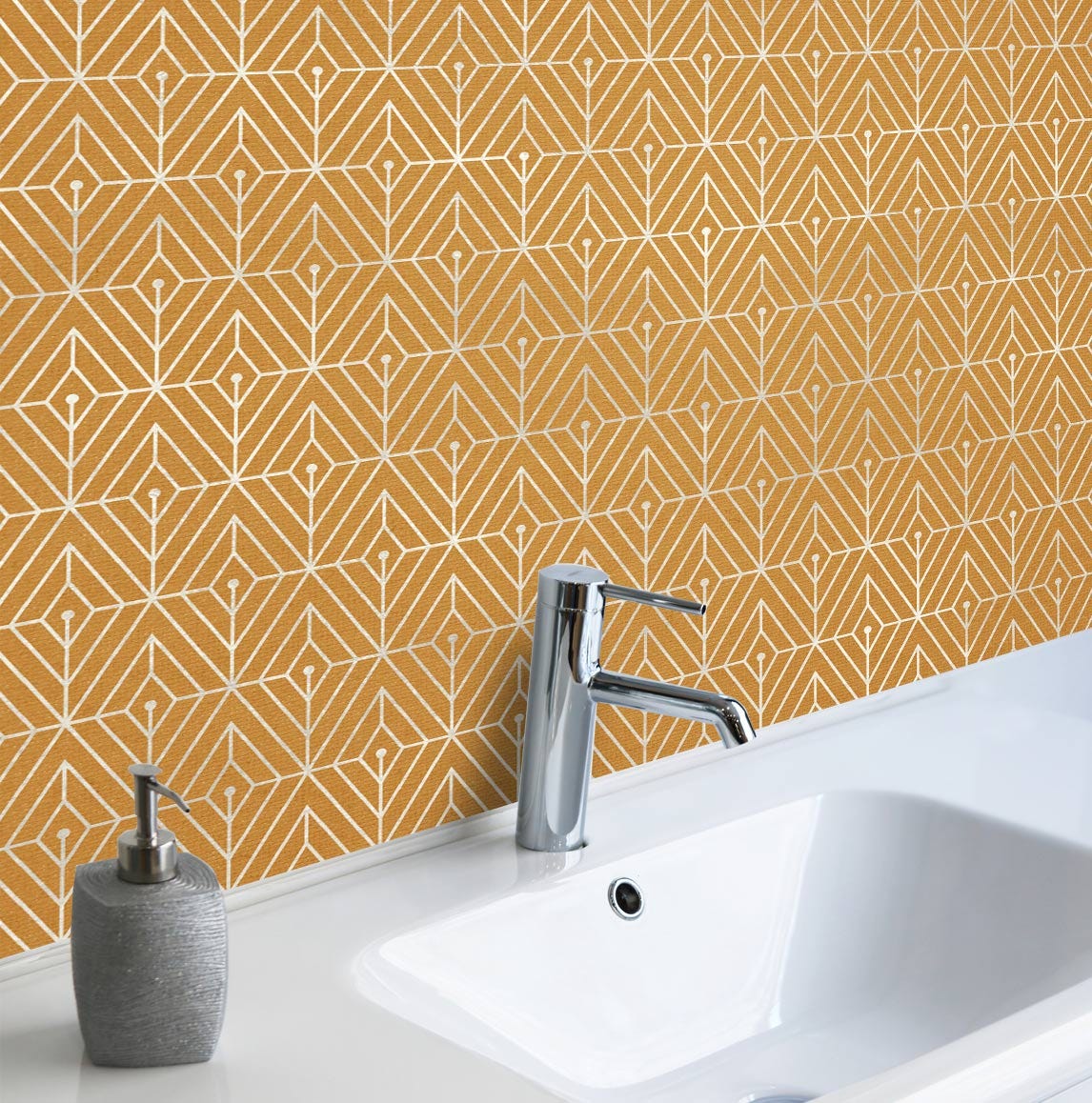 Rollo sticker Geometría en rombos 100x100 cm | Leroy Merlin