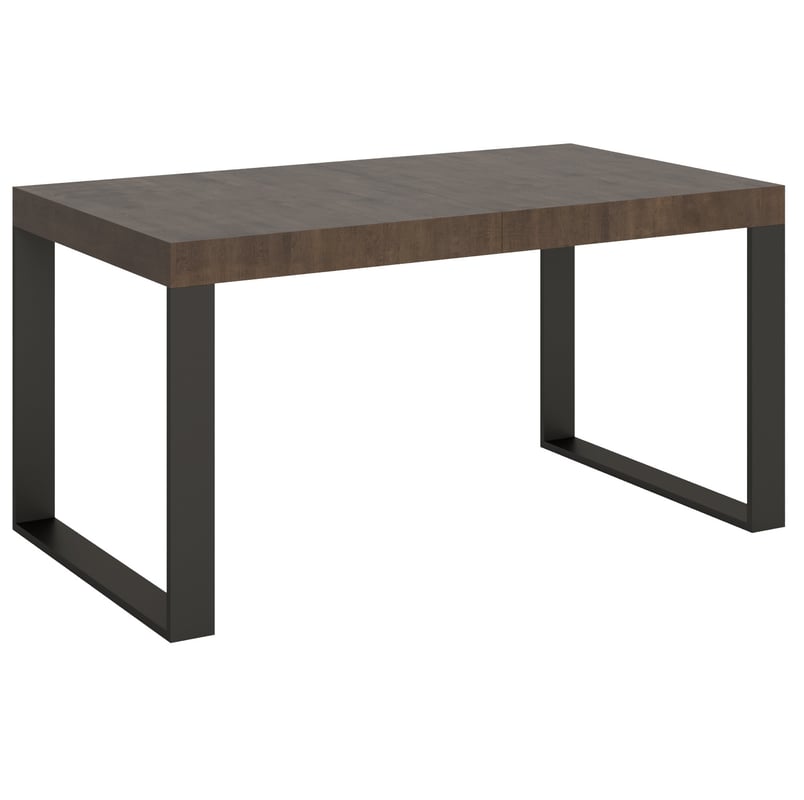 Stół rozkładany 90x160/264 cm Tecno Premium orzech z ramą antracytową