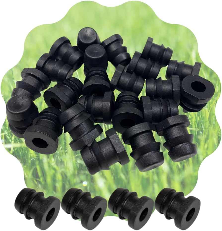 Sourcingmap, tappo di chiusura per tubo a goccia da 4 mm e 8 mm, diametro interno, connettore per sistema di irrigazione agricola, in plastica, 30 pezzi